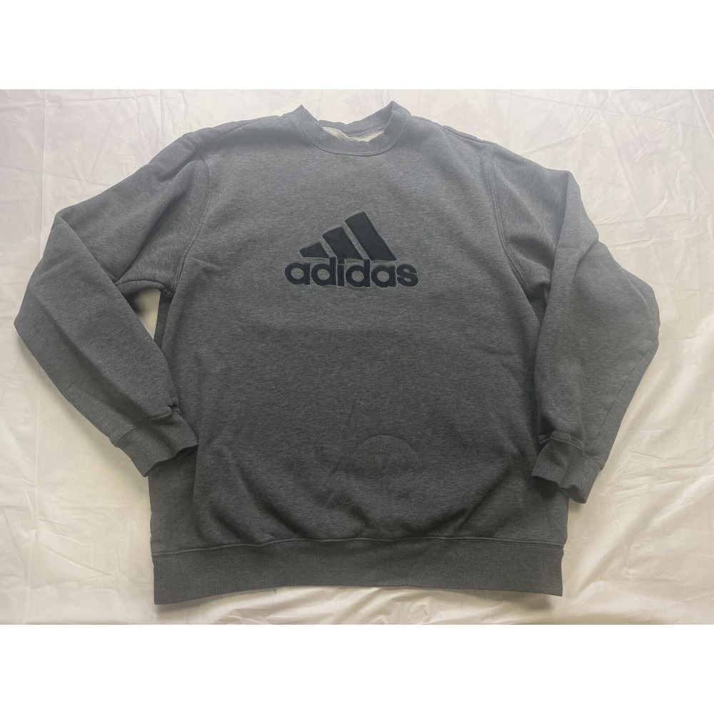 Vintage Adidas Crewneck Sweatshirt Size Large 90s Big Logo Embroidered